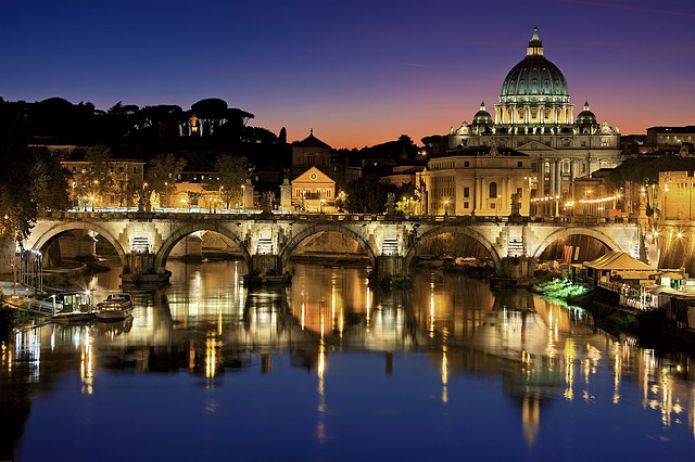Рим Vatican Город Италия Тибр Ватикан